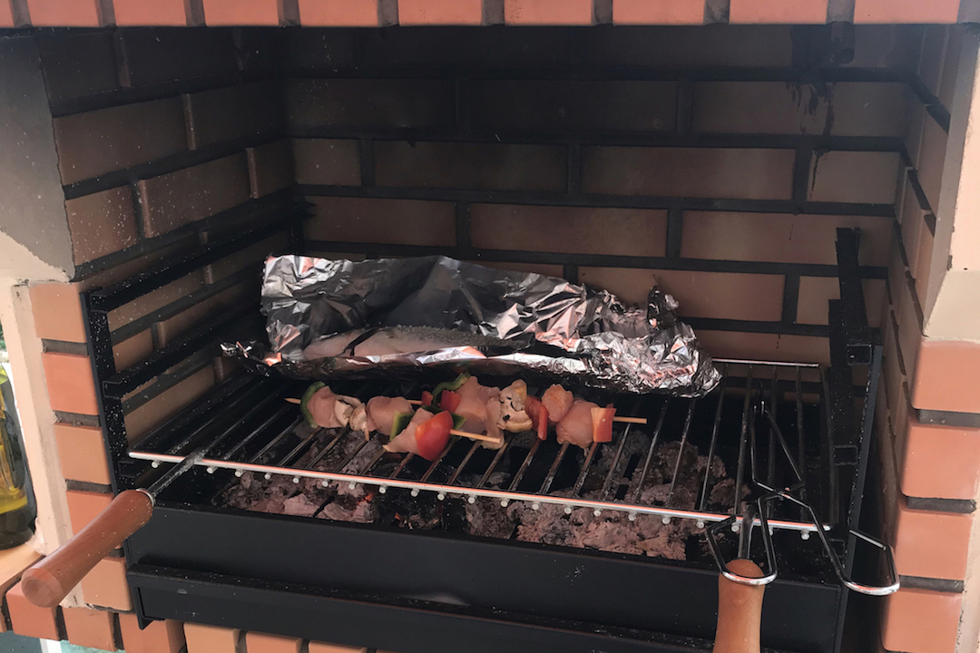 Alvor Apartments- Barbeque Patio Area in Portugal